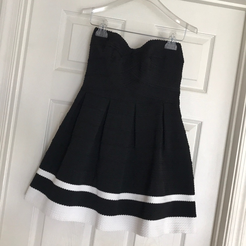 Bandage Fabric Strapless Dress
